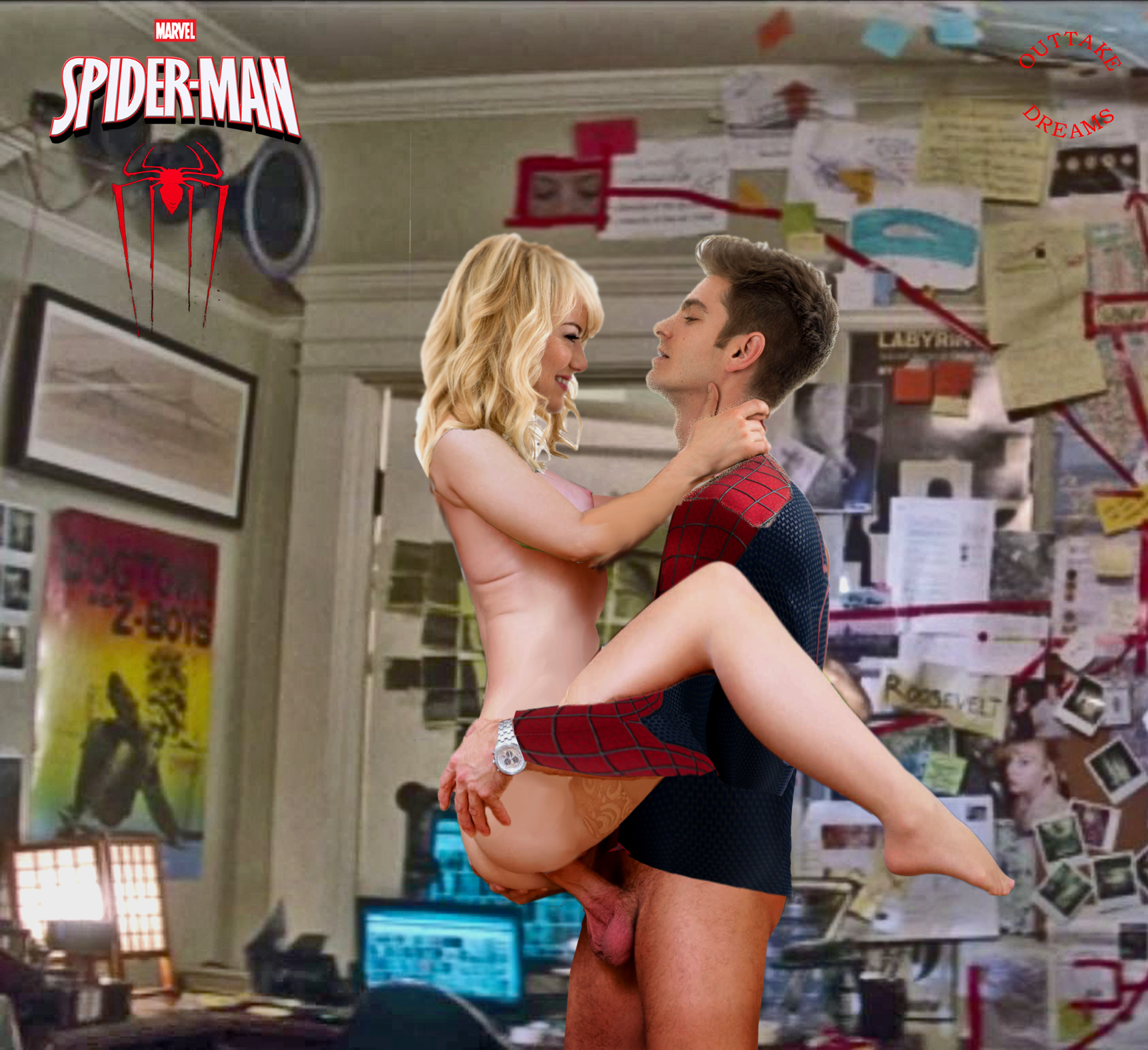 andrew_garfield bottomless celebrity clothed_male_nude_female emma_stone fa...
