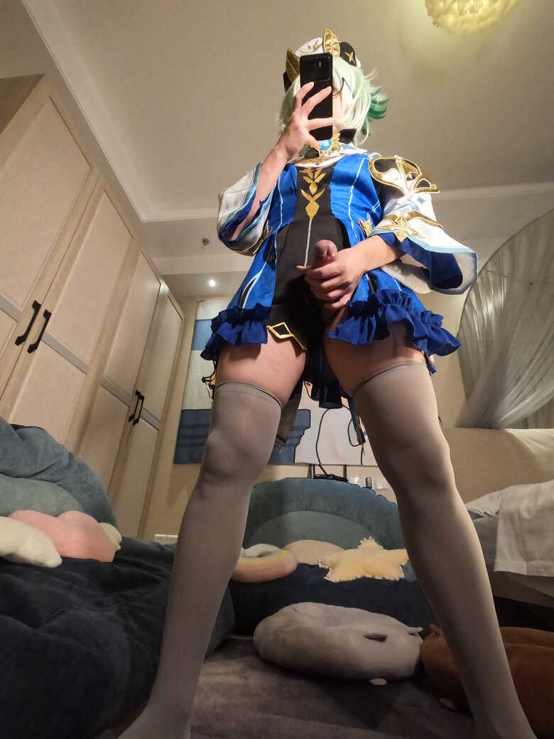 asian cosplay genshin_impact guolicheng large_penis sucrose_(genshin_impact) tagme