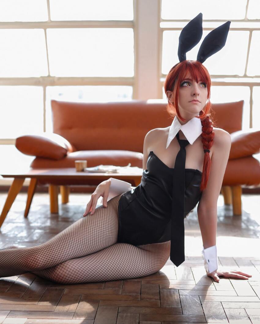 bunny_ears bunny_girl bunnysuit cosplay makima memepantazis