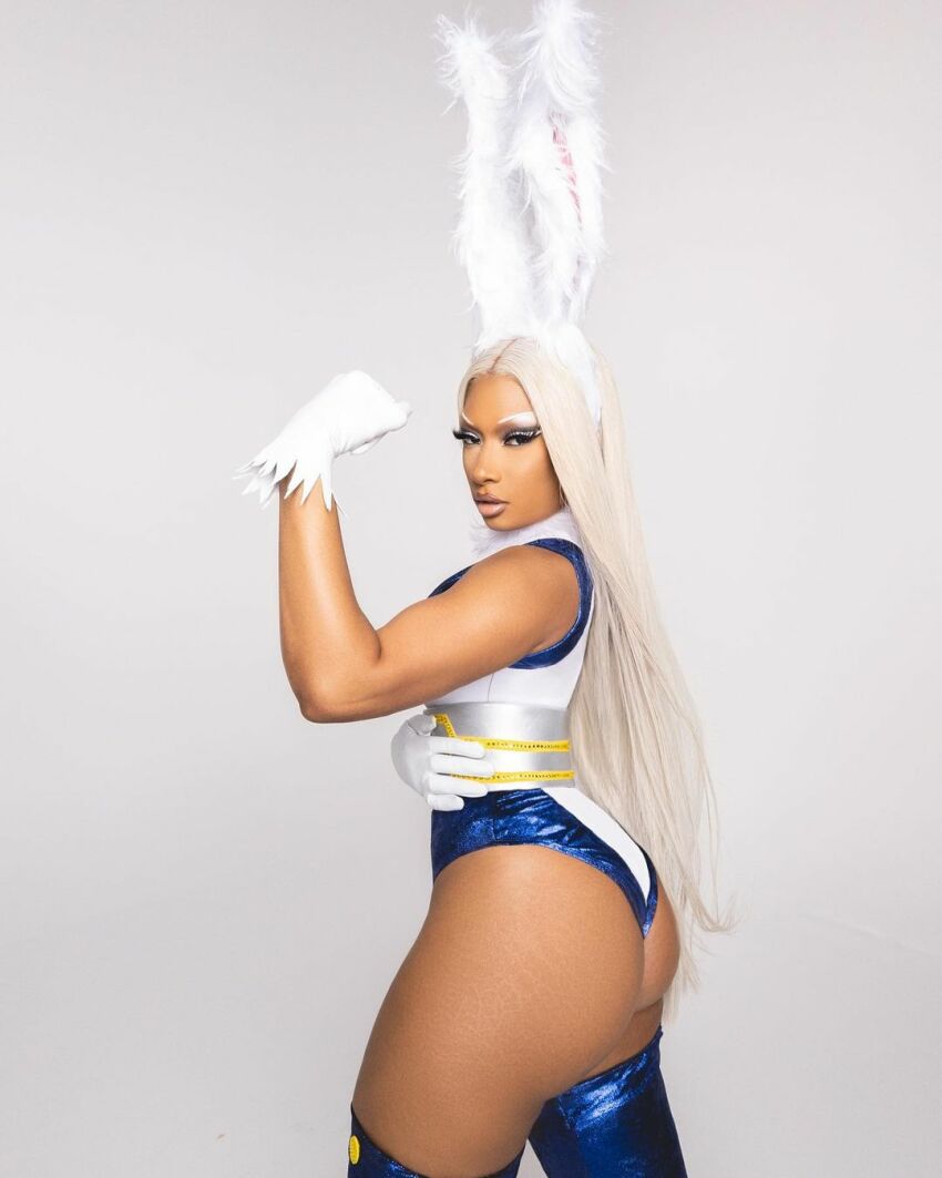 1-girl 1_female 1_girl 1girl animal_ears ass big_ass blue_legwear bunny_ears bunny_girl celebrity clothed clothed_female clothes cosplay curvy dark-skin dark-skinned dark-skinned-female dark-skinned_female dark_skin dark_skinned dark_skinned-female dark_skinned_female ebony eye_lashes eye_liner eye_shadow eyebrows eyelashes eyeliner eyeshadow female female_focus female_only female_solo gloves halloween headband instagram legwear leotard looking_at_camera looking_at_the_viewer looking_at_viewer make-up make_up makeup megan_thee_stallion mirko miruko musician my_hero_academia non-nude non_nude nonnude rapper single_female solo solo_female solo_focus solo_girl sourced thigh-highs thigh_highs thighhighs thighighs thighs white_eyebrows white_gloves white_hair white_leotard