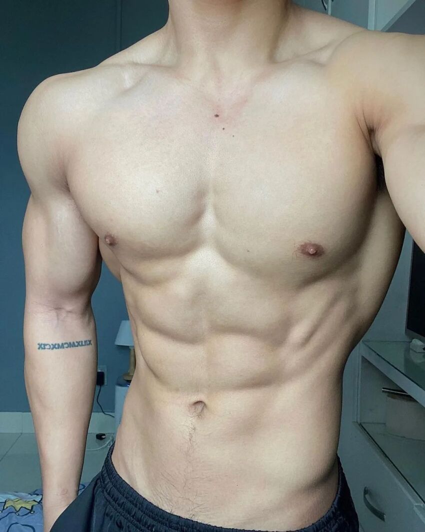 1boy abs gay male_only muscular_male selfie solo tattoo twink twunk