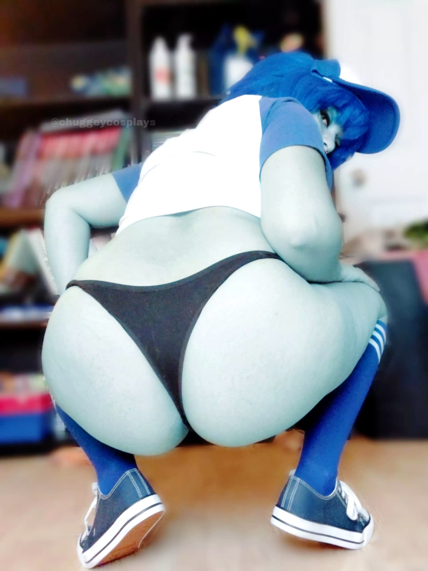 1-girl 1_female 1_girl 1girl ass ass_focus baseball_cap baseball_hat baseball_outfit black_panties blue_hair blue_shirt blue_shoes blue_skin blue_socks blurred blurred_background blurry blurry_background butt butt_cheeks cartoon_network chuggeycosplays converse cosplay cosplay1girl cosplay_girl edited female female_focus female_only female_solo knee_high_socks knee_socks kneehighs kneesocks lapis_lazuli looking_at_camera looking_at_the_viewer looking_at_viewer looking_at_you looking_back looking_over_shoulder no-sex non-nude non_nude nonnude nose_piercing nose_ring panties pierced_nose piercing piercings reddit single_female sneakers solo solo_female solo_focus solo_girl sourced squat squating squatting steven_universe striped striped_clothes striped_legwear striped_socks stripes watermark