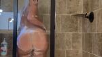 1girl against_glass ass ass_press bathroom blonde_hair dat_ass female female_only from_behind kristen_kindle looking_at_viewer looking_back milf nude nudity parted_lips shower soapy solo white rating:Explicit score:20 user:retsupurae