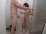 1boy age_difference animated asian bathroom black_hair censored female gif kagami_shuna nude on_stomach penis petite pubic_hair sex short_hair shuna_kagami standing thighs rating:Explicit score:22 user:bot