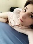 abkazias balls bottomless cute looking_at_viewer lying on_bed on_side penis shemale shemale_only solo transgender zelda_cross rating:Explicit score:5 user:tunamelt