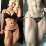 1girl abs andrea_osorio blonde_hair brazilian female muscular_female rating:Explicit score:41 user:Cryptologically