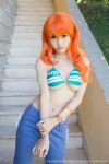 1girl 2016 asian bololi cosplay female female_only lipstick long_fingernails makeup nami nami_(cosplay) one_piece solo xia_mei_jiang xiuren rating:Explicit score:4 user:bot