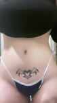 1girl breasts female head_out_of_frame logan_3x3 navel no_bra panties shirt_lift solo sourced tattoo teasing underboob webm womb_tattoo rating:Explicit score:194 user:Zomdra