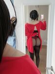 1girl asian asian_female ass cosplay dress female ggsonlyxx japanese mirror panties_under_pantyhose pantyhose selfie smartphone spy_x_family thong yor_forger rating:Explicit score:59 user:321123