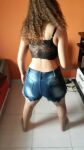 1girl ass ass_shake bare_shoulders barefoot brazilian brown_hair curly_hair dancing feet female female_only from_behind kneeling latina legs midriff music pov_ass presenting seductive shorts soles solo sound toes twerking webm rating:Explicit score:5 user:¯\_(ツ)_/¯