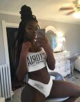 1girl belly_piercing black ebony female selfie rating:Explicit score:12 user:Pornsex_