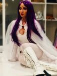 big_breasts cleavage cosplay dc dc_comics photo purple_hair raven raven_(cosplay) solo tara_strong teen_titans rating:Explicit score:10 user:XXTarastrongXX