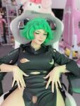 camgirl cosplay green_hair labia mexican_(nationality) nipples one-punch_man pussy sweetieline tatsumaki tatsumaki_(cosplay) rating:Explicit score:71 user:freakyguro