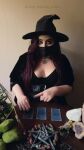 1girl amateur bbw big_tits black_magick_luna flashing mask milf solo tagme webm witch witch_hat rating:Explicit score:9 user:RawSexualEnergy