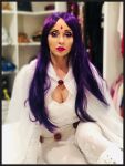 big_breasts cleavage cosplay dc dc_comics looking_at_viewer photo purple_hair raven raven_(cosplay) solo tara_strong teen_titans rating:Explicit score:10 user:XXTarastrongXX