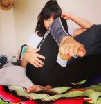 arab barefoot ella_knox feet leg_up nail_polish panties toenail_polish rating:Explicit score:15 user:Cryptologically