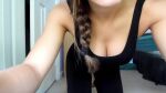 1girl animated bra breast_grab breasts brunette clothed female female_only fondling no_sound self_fondle solo solo_female tease webcam webm yoga_pants rating:Explicit score:22 user:bot