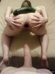 1boy 1girl anal bed big big_penis bwc condom cucumber faceless_female faceless_male female gape gaping_anus huge male penis round spreading spreading_ass teen young rating:Explicit score:49 user:peacheyui2