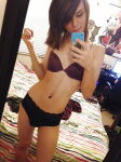 ava_keading bra brunette bulge cute flat_chest hair_over_one_eye makeup mirror navel_piercing non-nude non_nude panties phone piercing selfie skinny solo trap trap_only rating:Explicit score:16 user:tunamelt