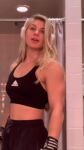 1girl armpits belly blonde_hair breasts clothed fit fit_female headphones indoors muscular muscular_female navel no_sound posing smile smiling tagme tank_top vertical_video webm white rating:Explicit score:39 user:deleted0243