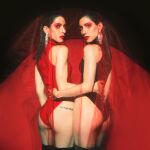 2girls ass celebrity clothed clothed_female earring female_only from_behind jessica_origliasso lisa_origliasso musician sisters the_veronicas twin_sisters twins rating:Explicit score:11 user:Shailsic