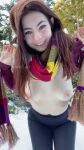 1girl areolae ass breasts breasts_out brown_eyes brown_hair cold cute female female_only innie_pussy long_hair looking_at_viewer loverlaci nipples outside pants_down pussy scarf shirt_lift shirt_up smile snow solo sourced vertical_video webm rating:Explicit score:139 user:Zomdra