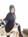 1girl clothed female female_only gloves high_heel_boots hijab knee_boots looking_at_viewer muslim muslimische_hure non-nude posing selfie selfie_stick tan_skin watermark rating:Explicit score:6 user:Muslimboy38