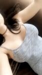 animated bailey_jay breasts bulge choker cleavage dark_hair dress gif on_back shemale shemale_only solo tight_fit transgender white rating:Explicit score:65 user:Muzizir