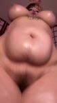 bbw belly chubby closeup fat fat_belly fupa jiggling_belly jiggling_breasts jiggling_thighs katthekunt low-angle_view navel nipple_piercing oiled plump pubic_hair solo tattoo thick_thighs two-tone_hair webm white_female worm&rsquo;s_eye view