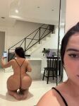 ass big_ass fat_ass female kneeling mirror mirror_selfie selfie sling_bikini smartphone victoria_matos