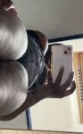 head_mistress black_female breasts ebony female selfie smartphone