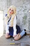 breasts cosplay female katyuska_moonfox large_breasts long_hair solo tagme watermark