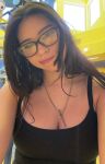 24 asian asianpride big_breasts british cleavage european european_woman glasses necklace selfie