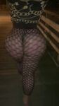 1girl animated ass ass_focus ass_jiggle ass_shake background_noise dat_ass faceless_female female female_only fishnet_stockings fishnets high_heels huge_ass jiggle latina night solo sound stephanie_rodriguez thick_thighs twerking walking webm