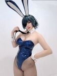bunnysuit female fishnet_stockings japanese japanese_(nationality) looking_at viewer nuenue249 solo