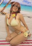 1girl big_breasts big_tits bikini breasts cosplay gumbun hololive large_breasts thick_thighs thighs tits virtual_youtuber vtuber