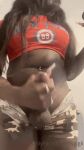 animated animated_gif bbc big_breasts big_penis big_tits cum cumshot dark-skinned_shemale dark_skin gif masturbating masturbation shemale solo solo_shemale transgender tsgigi