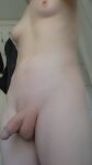 1boy balls femboy jackraidenlol naked nipples small_breasts small_penis smooth_skin