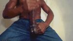 animated animated_gif balls bbc big_cock black_male cum cumshot huge_cock jerking jerking_off solo