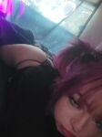 1girl ass ass_up emo eva thong