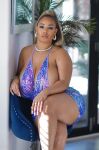 big_ass big_breasts curvy curvy_female curvy_figure curvy_woman dark-skinned_female dark_skin dress female female_only large_ass large_breasts lips long_hair looking_at viewer persephanii ponytail purple_clothing purple_dress thick_legs thick_thighs thighs