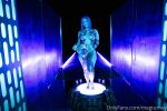 blue_hair blue_skin body_paint cortana cosplay halo_(game) halo_(series) meg_turney