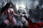 2girls cosplay cosplayer female_only lady_death lera_himera vampirella vampirella_(cosplay) yuri