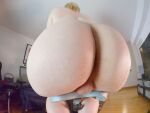 1boy ass big_ass blonde_hair femboy feminine male male_focus male_only male_pov poundcake short_hair sitting solo testicles thicc thick