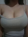 big_breasts grey_shirt neckline tagme