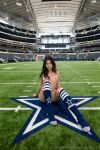 1girl asian asianmochi bottomless breasts brown_hair brunette completely_nude dallas_cowboys female female_focus female_only female_solo football lipstick long_hair looking_at viewer makeup nipples nude on_ground onlyfans petite public sitting small_breasts socks solo text topless watermark