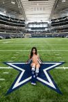 1girl asian asianmochi bottomless breasts brown_hair brunette completely_nude dallas_cowboys female female_focus female_only female_solo football lipstick long_hair looking_at viewer makeup nipples nude on_ground onlyfans petite public sitting small_breasts socks solo text topless watermark