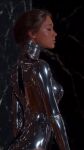 1girl clothed dark_hair female female_only latex latex_suit leotard looking_at viewer nipples nipples_visible through clothing non-nude shiny_clothes short_hair solo sound tagme video video_with sound webm