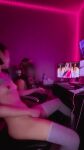 2trans asian bbgmoder black_hair breasts censored erection feminine gaming_chair group_masturbation handjob helping_hand lipstick makeup masturbation mutual_masturbation nipples no_cum penis porn short_hair sitting small_breasts sound stroking_penis testicles thighhighs transgender trap watching_porn webm