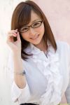 asian breasts brown_hair female long_hair solo sugihara_anri